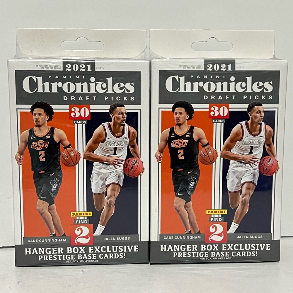 (Pack of 2) 2021 Panini Chronicles Draft Picks Basketball Hanger Box